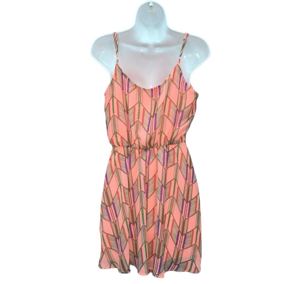 Poetry MultiColor Spaghetti Strap Lined Mini Sundress Dress - Women’s Medium - Picture 7 of 12